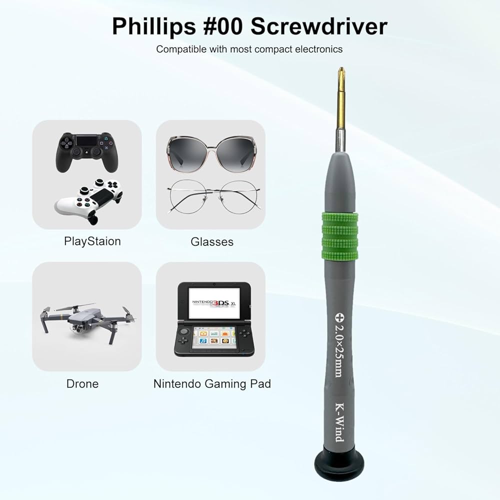 Phillips Screwdriver PH 00 2.0mm for Nintendo Switch DSI XL